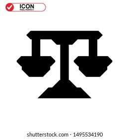 scale icon isolated sign symbol vector illustration - high quality black style vector icons
