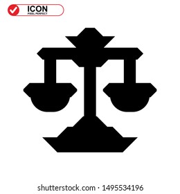scale icon isolated sign symbol vector illustration - high quality black style vector icons
