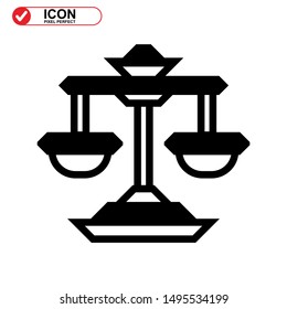 scale icon isolated sign symbol vector illustration - high quality black style vector icons
