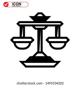 scale icon isolated sign symbol vector illustration - high quality black style vector icons
