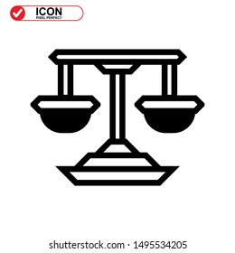 scale icon isolated sign symbol vector illustration - high quality black style vector icons
