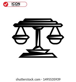 scale icon isolated sign symbol vector illustration - high quality black style vector icons
