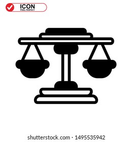 scale icon isolated sign symbol vector illustration - high quality black style vector icons
