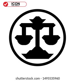 scale icon isolated sign symbol vector illustration - high quality black style vector icons
