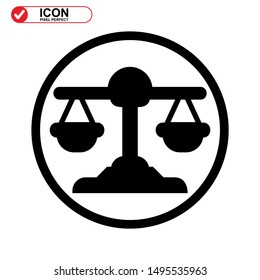 scale icon isolated sign symbol vector illustration - high quality black style vector icons
