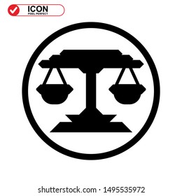 scale icon isolated sign symbol vector illustration - high quality black style vector icons
