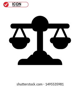 scale icon isolated sign symbol vector illustration - high quality black style vector icons
