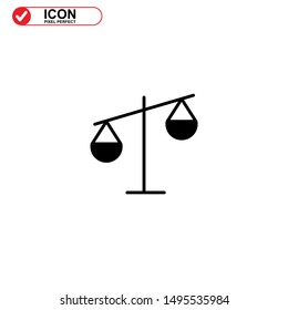 scale icon isolated sign symbol vector illustration - high quality black style vector icons
