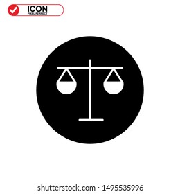 scale icon isolated sign symbol vector illustration - high quality black style vector icons
