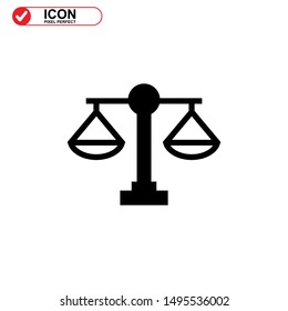 scale icon isolated sign symbol vector illustration - high quality black style vector icons
