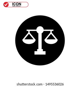 scale icon isolated sign symbol vector illustration - high quality black style vector icons
