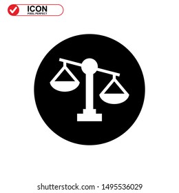 scale icon isolated sign symbol vector illustration - high quality black style vector icons
