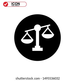 scale icon isolated sign symbol vector illustration - high quality black style vector icons
