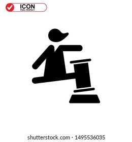 scale icon isolated sign symbol vector illustration - high quality black style vector icons
