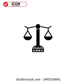 scale icon isolated sign symbol vector illustration - high quality black style vector icons
