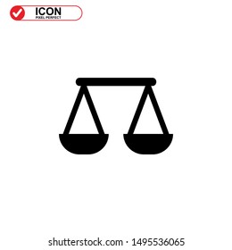 scale icon isolated sign symbol vector illustration - high quality black style vector icons
