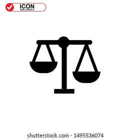 scale icon isolated sign symbol vector illustration - high quality black style vector icons
