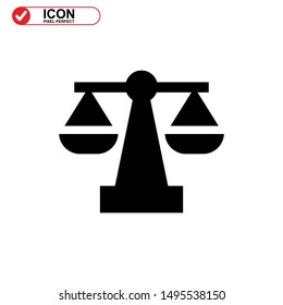 scale icon isolated sign symbol vector illustration - high quality black style vector icons
