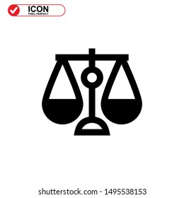 scale icon isolated sign symbol vector illustration - high quality black style vector icons
