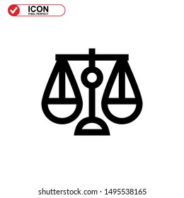 scale icon isolated sign symbol vector illustration - high quality black style vector icons
