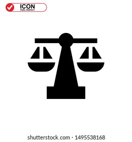 scale icon isolated sign symbol vector illustration - high quality black style vector icons
