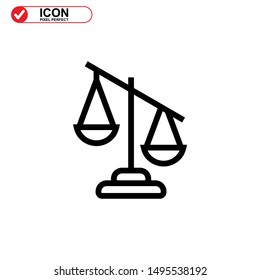 scale icon isolated sign symbol vector illustration - high quality black style vector icons
