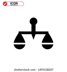 scale icon isolated sign symbol vector illustration - high quality black style vector icons
