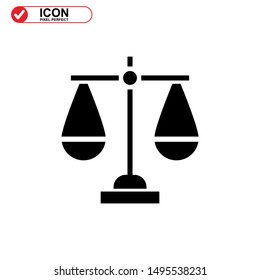 scale icon isolated sign symbol vector illustration - high quality black style vector icons
