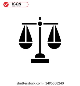 scale icon isolated sign symbol vector illustration - high quality black style vector icons

