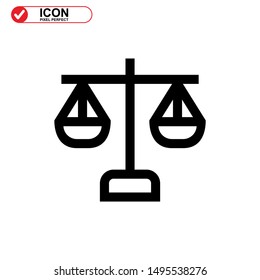 scale icon isolated sign symbol vector illustration - high quality black style vector icons
