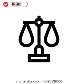 scale icon isolated sign symbol vector illustration - high quality black style vector icons
