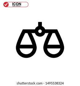 scale icon isolated sign symbol vector illustration - high quality black style vector icons
