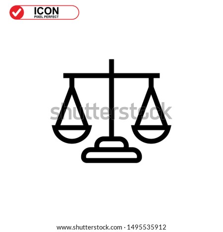 scale icon isolated sign symbol vector illustration - high quality black style vector icons
