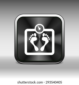 Scale icon iweight vector diet symbol dieting balance.