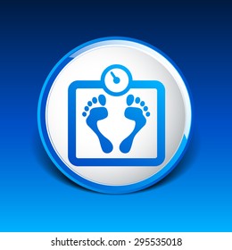 Scale icon iweight vector diet symbol dieting balance.