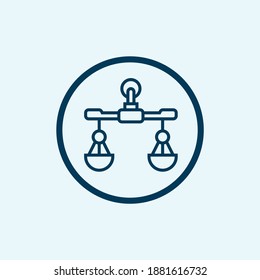 Scale Icon. Justice Scale Icon Vector. Law office logo. Justice Scale Icon Eps. Scale template.