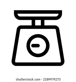 Scale Icon. Kitchen scale. Vector.