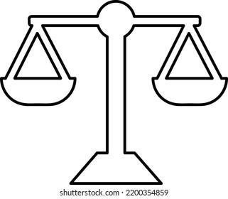 Scale Icon. Law Scale Vector Icon. Justice Symbol. Ethics Icon.eps
