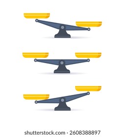 scale icon. Libra isolated on white background. Vector illustration
