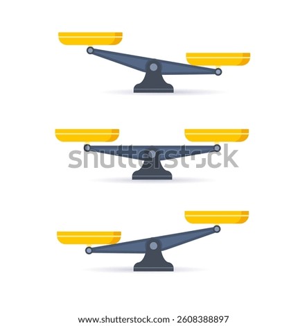 scale icon. Libra isolated on white background. Vector illustration