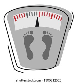 SCALE ICON -LINE ART VECTOR WEIGHT  MEASURE 