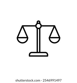 ícone Escala logotipo linear isolado