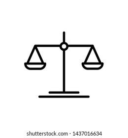 scale icon, logo design template
