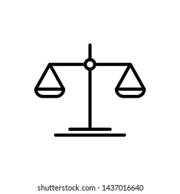 scale icon, logo design template