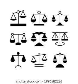 icono de escala o logotipo símbolo de signo aislado ilustración vectorial - Colección de iconos vectoriales de estilo negro de alta calidad
