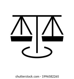scale icon or logo isolated sign symbol vector illustration - high quality black style vector icons
