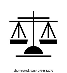 icono de escala o logotipo símbolo de signo aislado ilustración vectorial de alta calidad estilo negro iconos vectoriales
