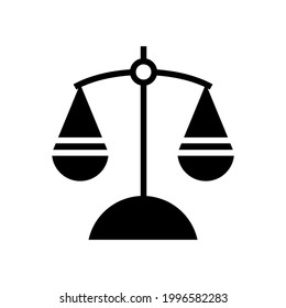 icono de escala o logotipo símbolo de signo aislado ilustración vectorial de alta calidad estilo negro iconos vectoriales
