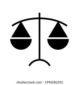 icono de escala o logotipo símbolo de signo aislado ilustración vectorial de alta calidad estilo negro iconos vectoriales
