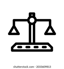 scale icon or logo isolated sign symbol vector illustration - high quality black style vector icons
